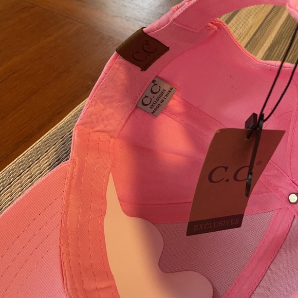C.C Pink Rosé All Day Baseball Cap - Picture 5 of 6